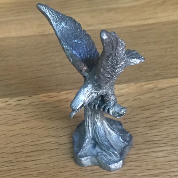 VTG Eagle Collection Pewter Porcelain Plush Lot 11 - Picture 5 of 16